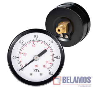 Манометр PGS50 AX 1/4", осевой (50 мм/6 бар)